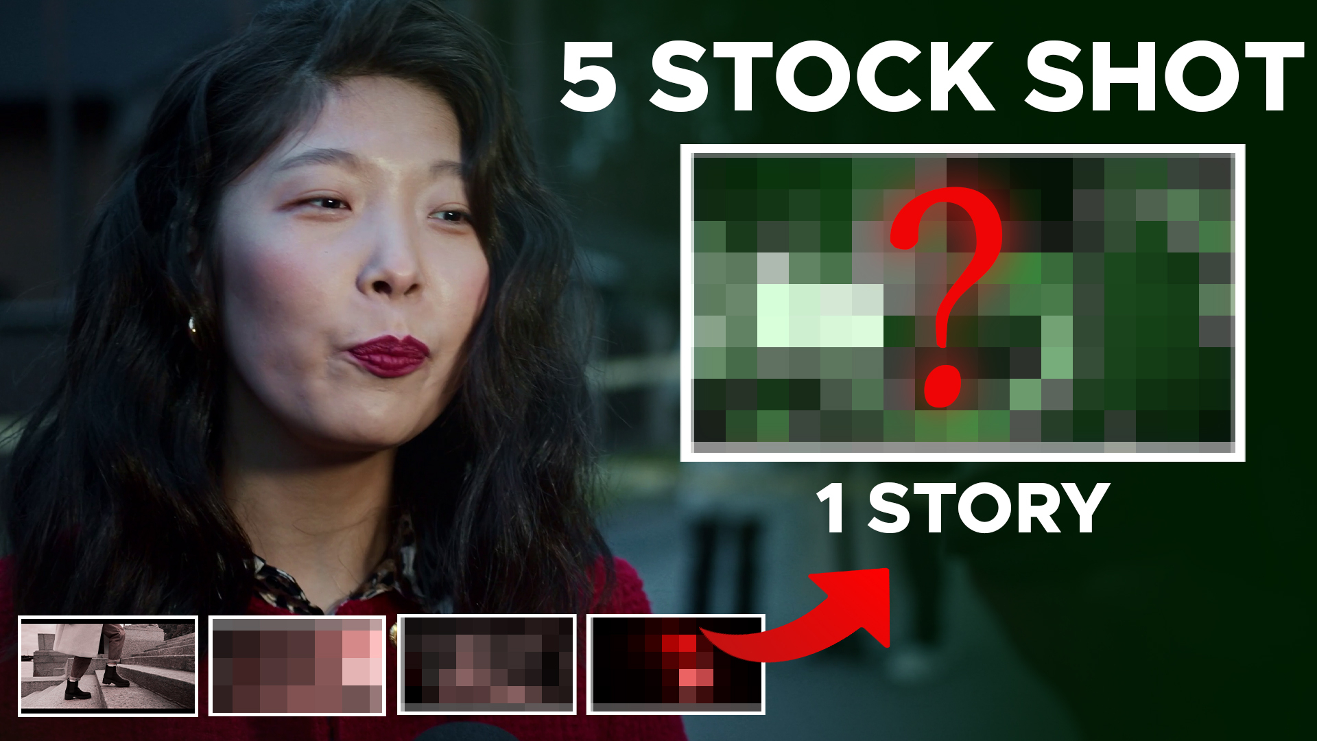 Telling Story only using Stock Footages